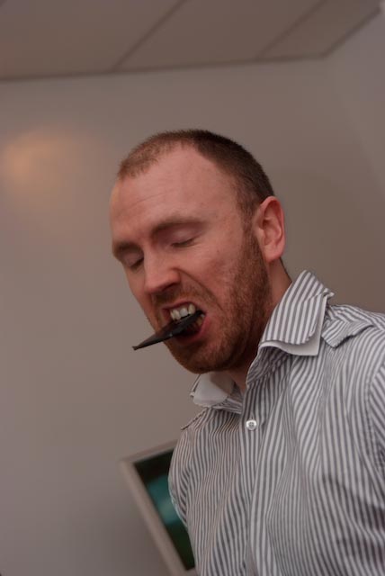 "Get in there!" "Get in there!"