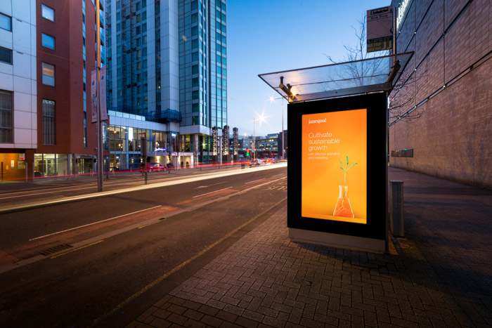 Bus shelter ad