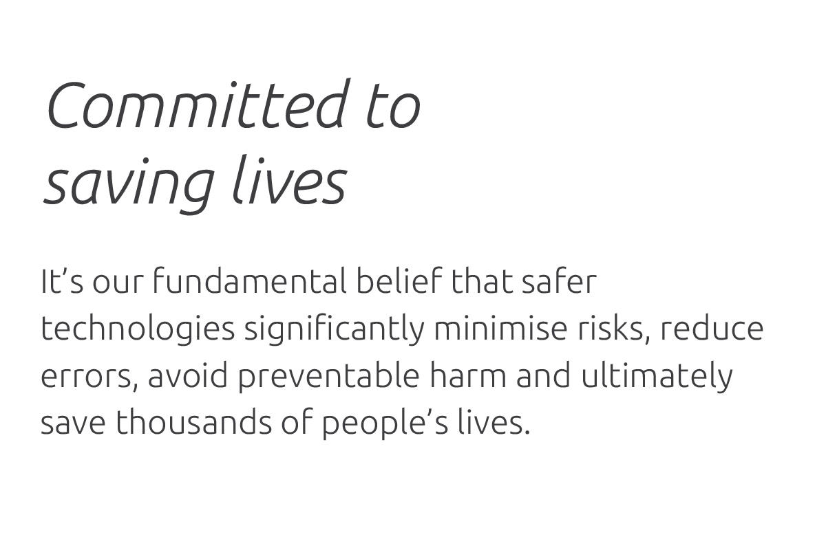 Committed to saving lives (text)