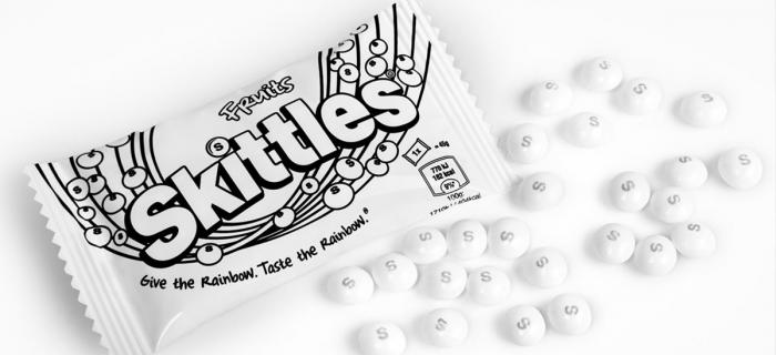 Skittles remove rainbow colours for Pride advertising campaign
