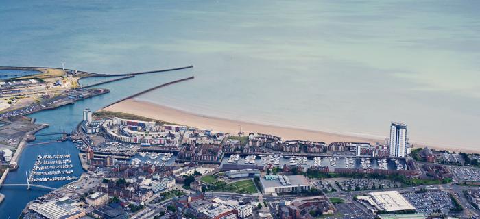 Swansea Bay from the air