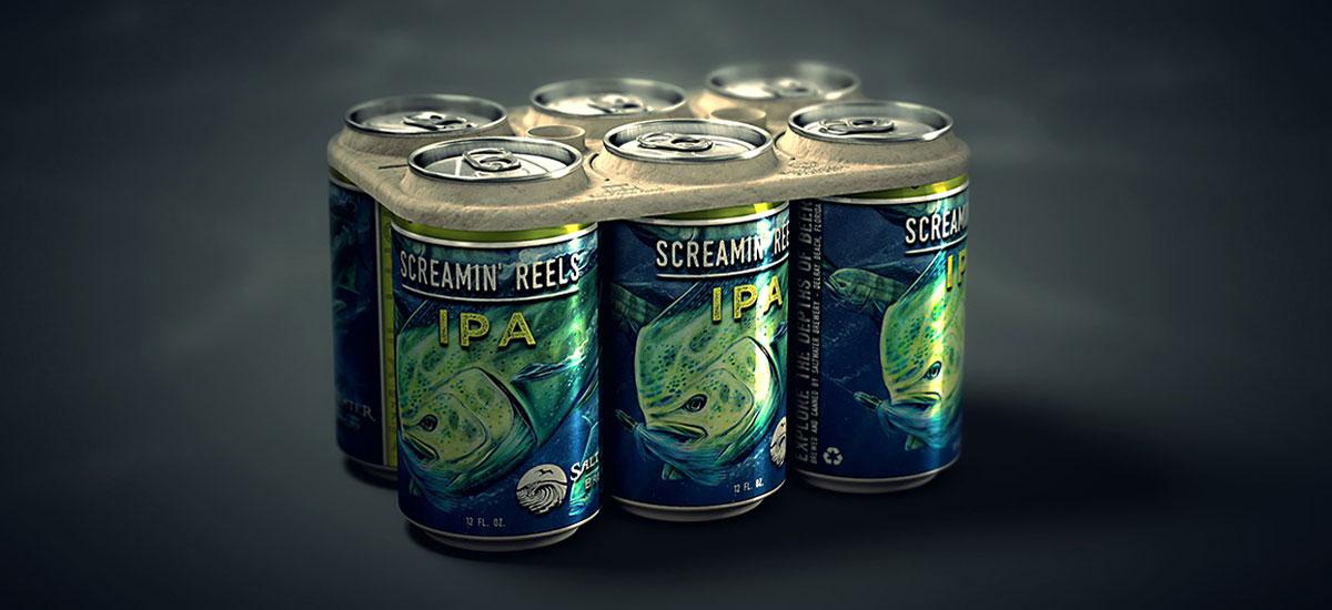 Sustainable Packaging by Saltwater Brewery